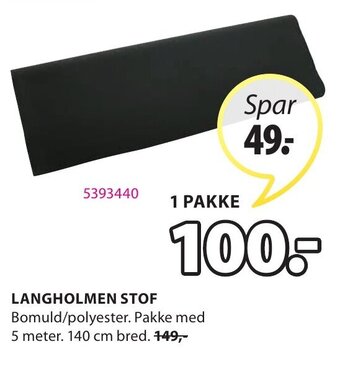 JYSK Langholmen Stof tilbud