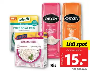 Lidl Oryza basmatiris tilbud