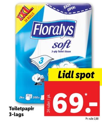 Lidl Floralys toiletpapir tilbud
