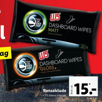 Lidl W5 renseservietter tilbud