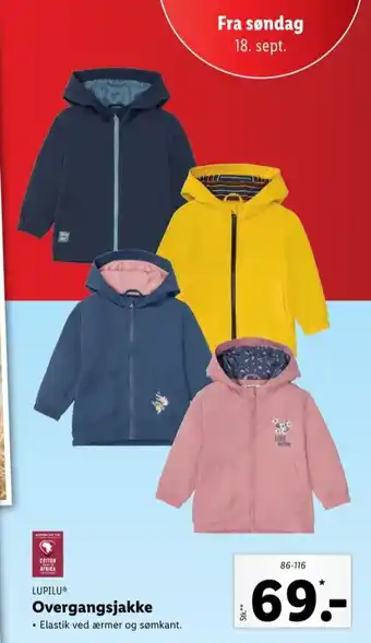 Lidl Lupilu jakke tilbud