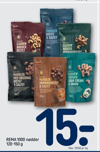 REMA 1000 Rema 1000 cashewnødder tilbud