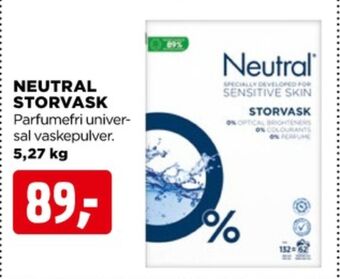 jem & fix Neutral vaskepulver tilbud