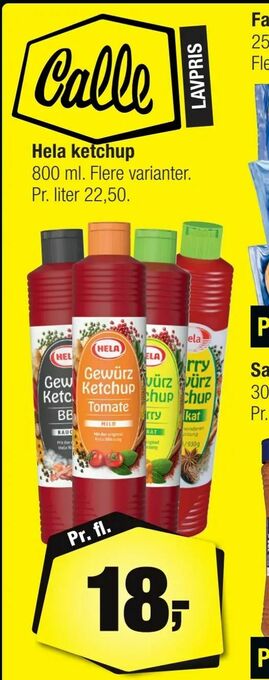 Calle Hela ketchup tilbud