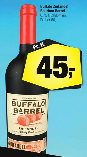 Calle Buffalo Zinfandel Bourbon Barrel tilbud