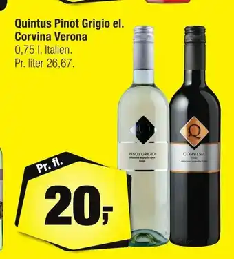 Quintus Pinot Grigio el. Corvina Verona