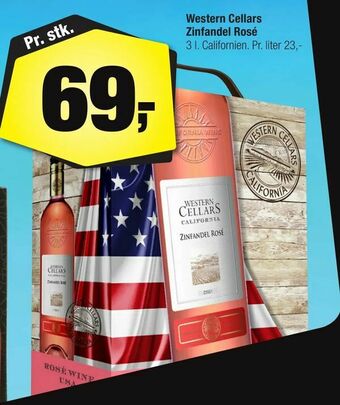 Calle Western Cellars Zinfandel Rosé tilbud