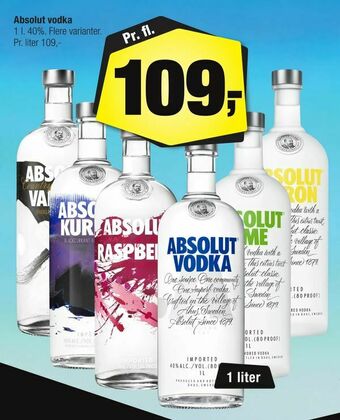 Calle Absolut vodka tilbud