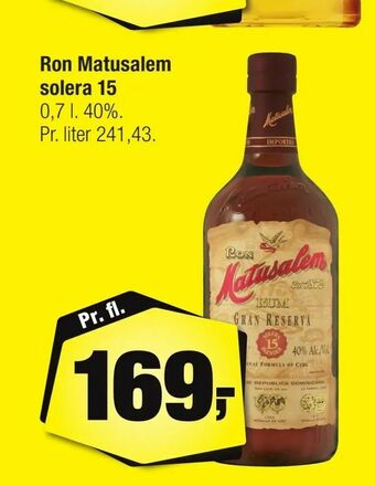 Ron Matusalem solera 15