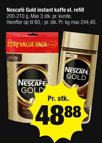 Calle Nescafé Guld instant kaffe el. refill tilbud