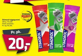 Fleggaard Stimorol tyggegummi tilbud