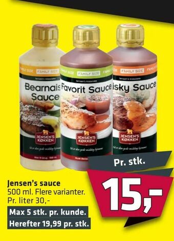 Fleggaard Jensen's sauce tilbud