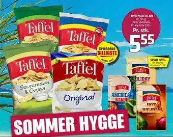 Fleggaard Taffel chips el. dip tilbud