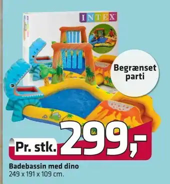 Badebassin med dino