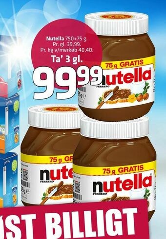 Fleggaard Nutella tilbud