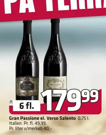 Gran Passione el. Verso Salento