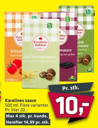 Fleggaard Karolines sauce tilbud