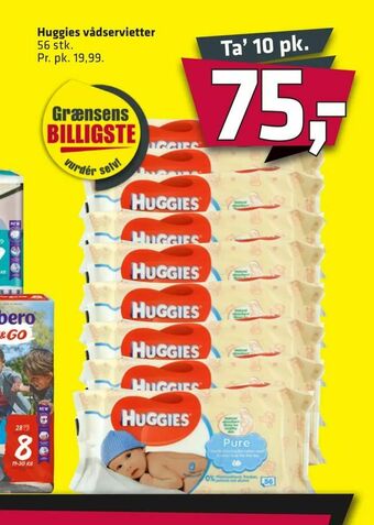 Fleggaard Huggies vådservietter tilbud