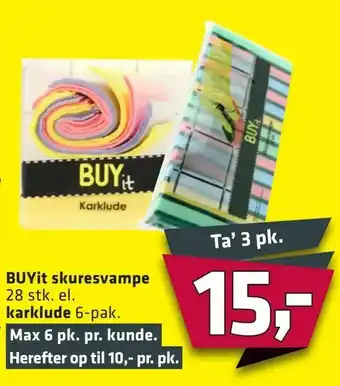 Fleggaard BUYit skuresvampe el. karklude tilbud