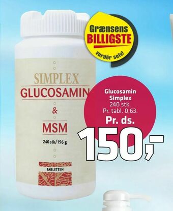 Fleggaard Glucosamin Simplex tilbud