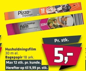 Fleggaard Husholdningsfilm Bagepapir tilbud