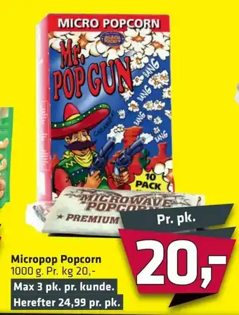 Fleggaard Micropop Popcorn tilbud
