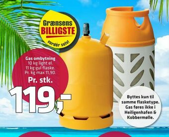 Fleggaard Gas ombytning tilbud
