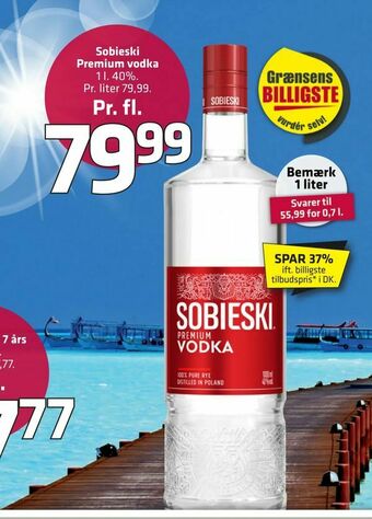 Fleggaard Sobieski Premium vodka tilbud