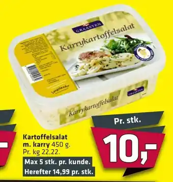 Kartoffelsalat m. karry
