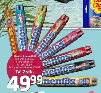 Fleggaard Mentos Jumbo Roll tilbud
