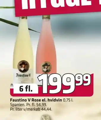 Fleggaard Faustino V Rose el. hvidvin tilbud