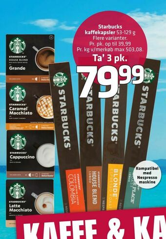 Fleggaard Starbucks kaffekapsler tilbud