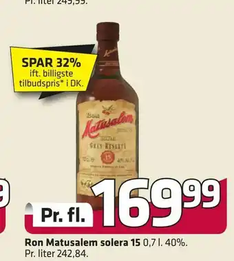Ron Matusalem solera