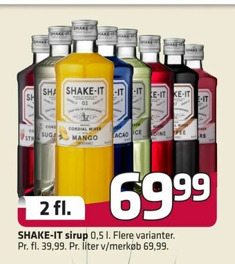 Fleggaard SHAKE-IT sirup tilbud