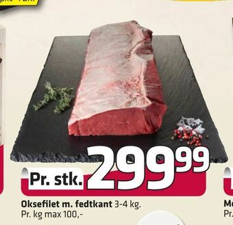 Fleggaard Oksefilet m. fedtkant tilbud