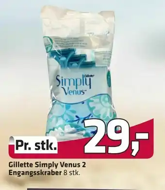 Fleggaard Gillette Simply Venus 2 Engangsskraber tilbud