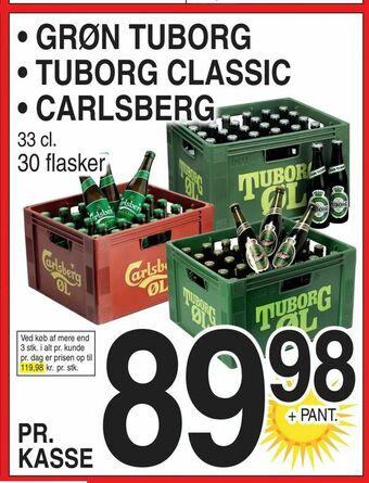 ABC Lavpris Grøn tuborg • tuborg classic • carlsberg tilbud
