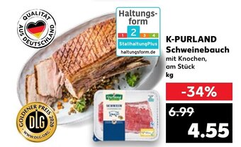 Kaufland K-Purland Schweinebauch tilbud