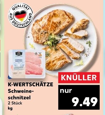 Kaufland DE K-Wertschätze Schweineschnitzel tilbud