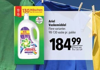 Citti Ariel vaskemiddel tilbud