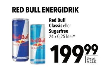 Citti Red bull classic eller sugarfree tilbud