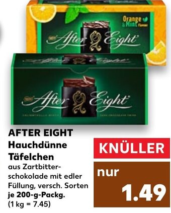 Kaufland After Eight Hauchdünne Täfelchen tilbud