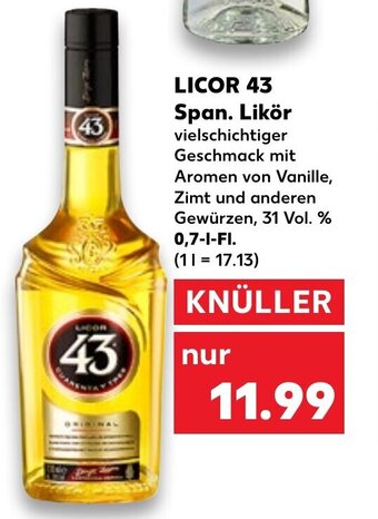 Kaufland Licor 43 Span. Likör tilbud