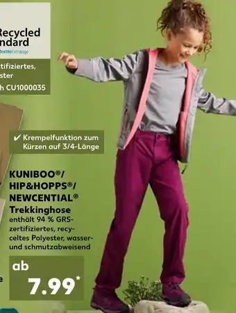 Kaufland Kuniboo Hip&Hopps Newcential Trekkinghose tilbud