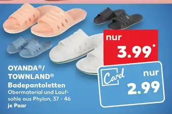 Kaufland Oyanda/Townland Badepantoletten tilbud