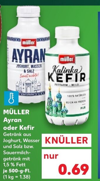 Kaufland DE Müller Ayran oder Kefir tilbud
