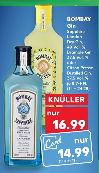 Kaufland Bombay Gin tilbud