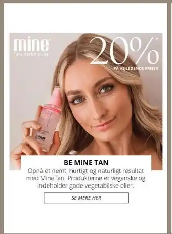 Beautycos Mine tan body skin tilbud