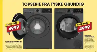 Grundig vaskemaskine el. grundig tørretumbler