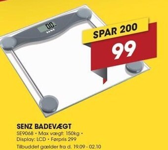 Punkt1 Senz badevægt tilbud